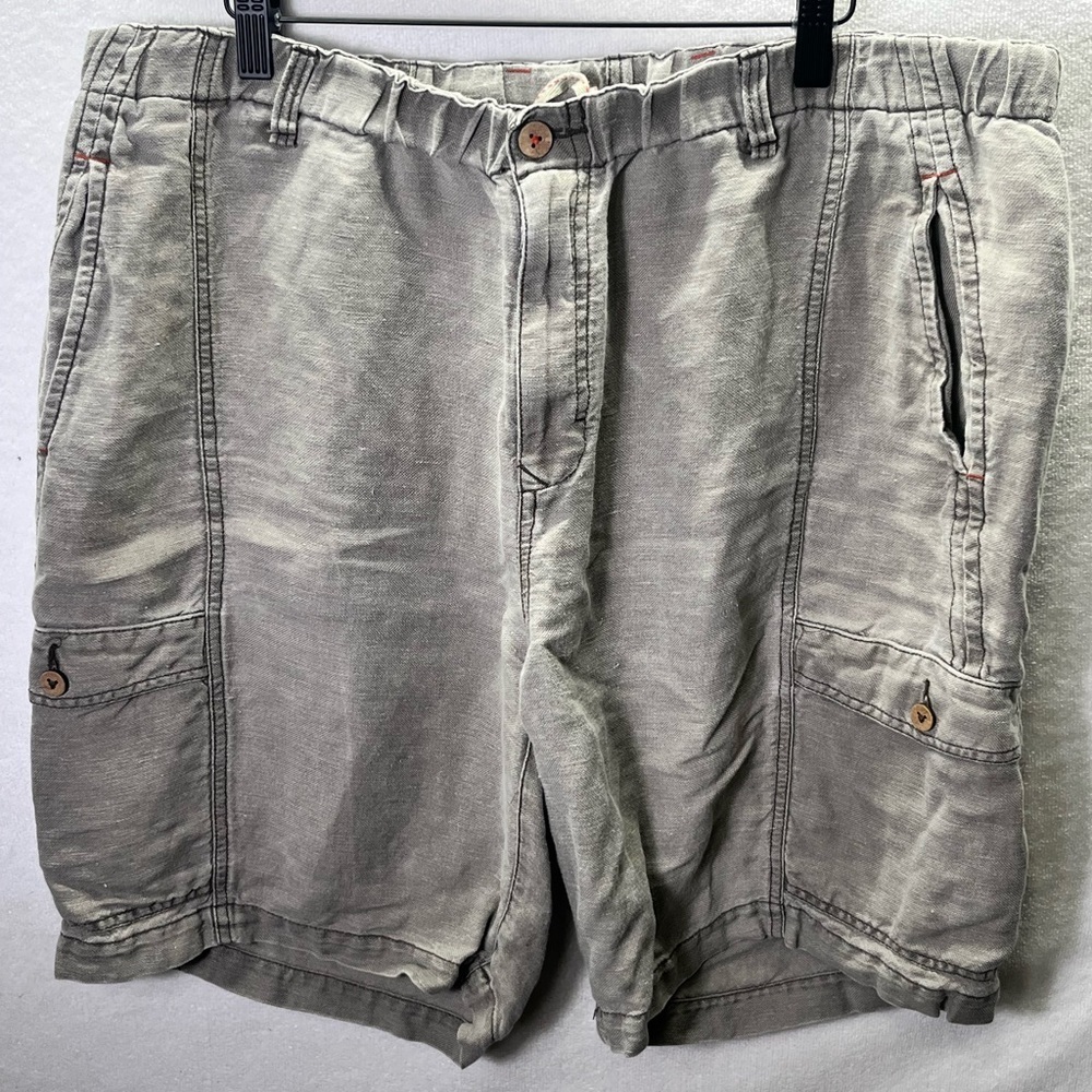 Tommy‎ Bahama Relax Linen Shorts Men’s XL Casual Khaki Island Summer Beach 2066